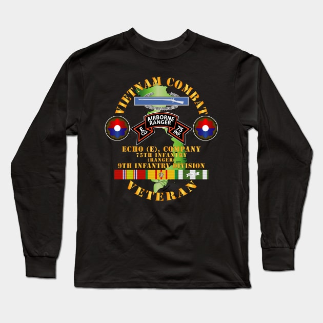 Vietnam Combat Vet - E Co 75th Infantry (Ranger) - 9th ID SSI Long Sleeve T-Shirt by twix123844